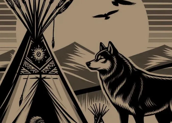 Teepee U šedého Vlka Luxusní stan